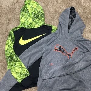 2/25 Puma and Niki hoodies for boys